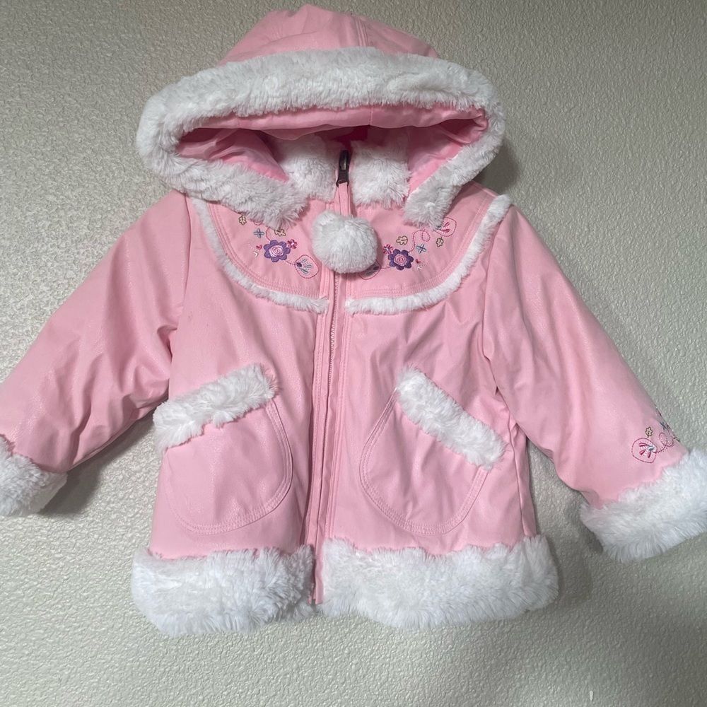 NEW Amy  Byer Hooded Warm Thick Pink Girl Jacket - Size 2t